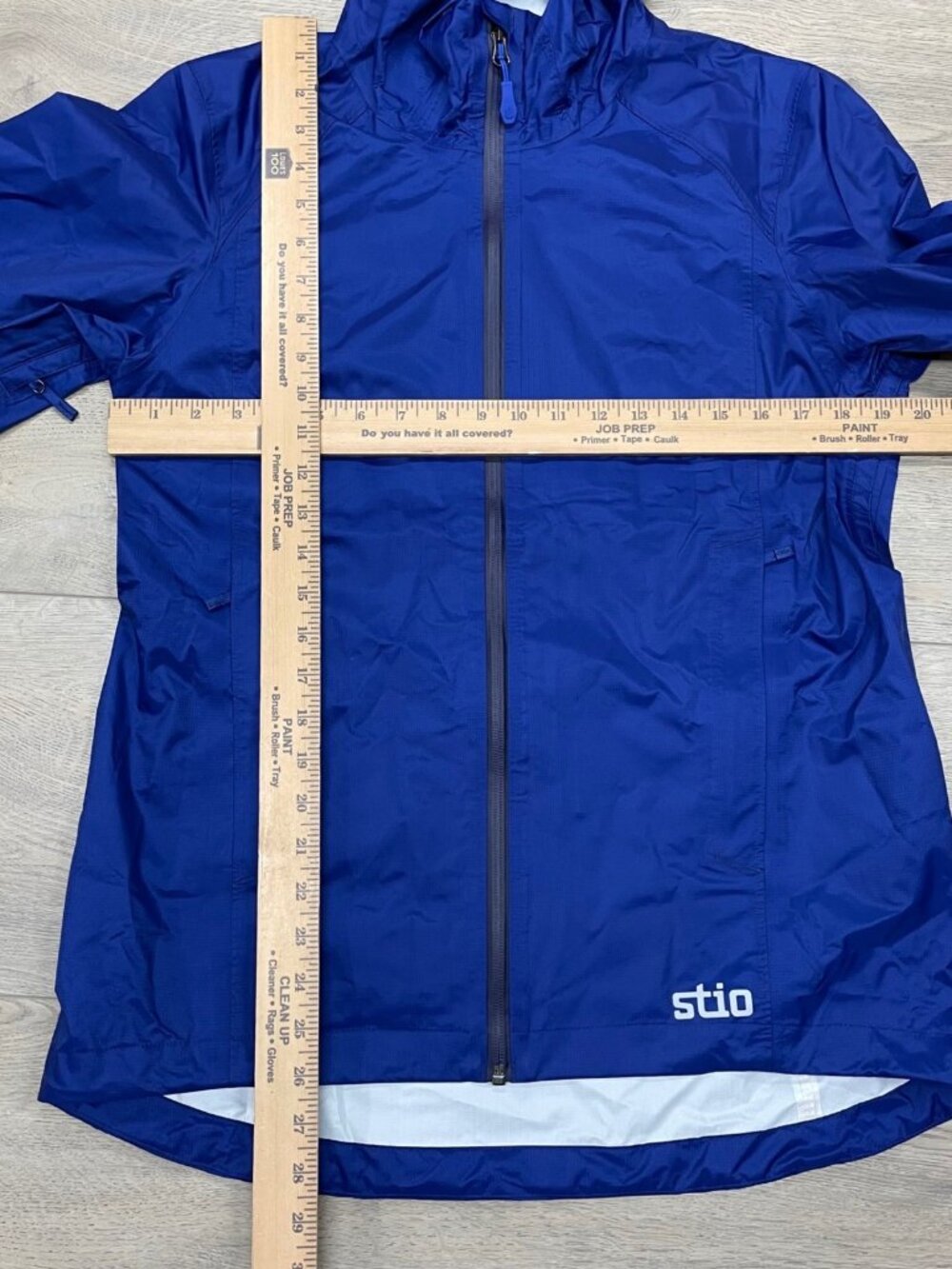 STIO Rollick Hooded Jacket Womens Medium Cobalt Night Blue Rain Shell 100363-401 - Picture 5 of 9